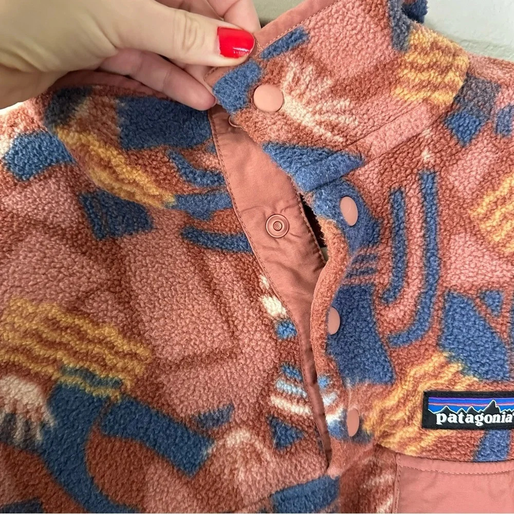 PATAGONIA Synchilla Canyon Pink Fleece SZ XS - Picture 10 of 11